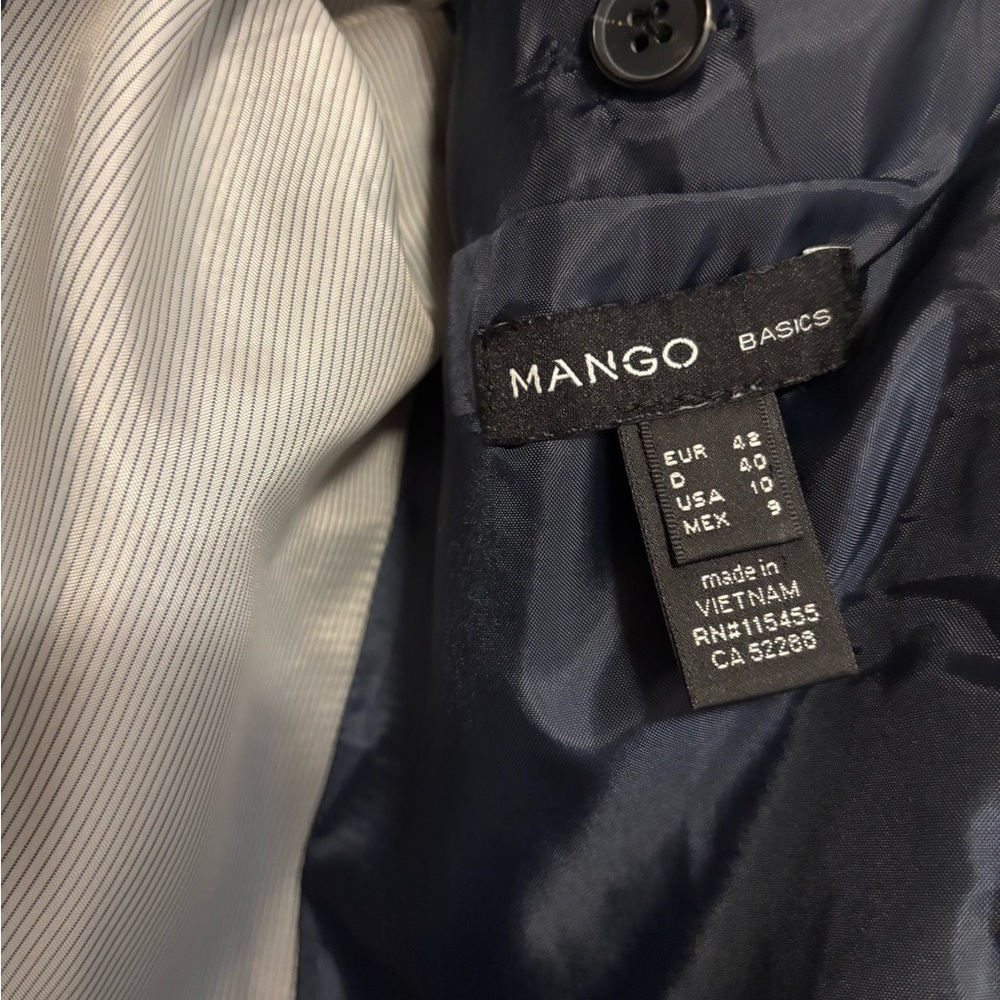 Mango Navy One-Button Blazer - Picture 7 of 7